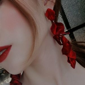 Rose petals earrings